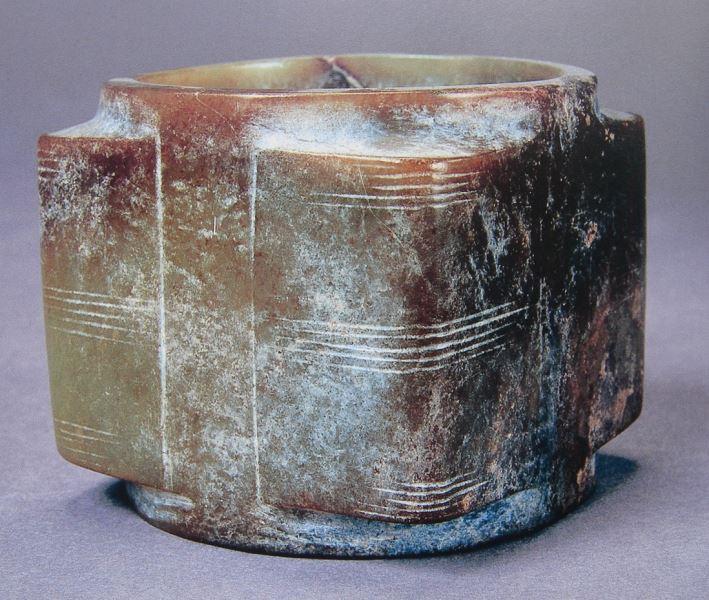 美術品・アンティーク・コレクション 商時代 三星堆文化 和田玉 神人像